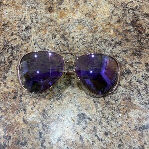 Purple Aviator Sunglasses
